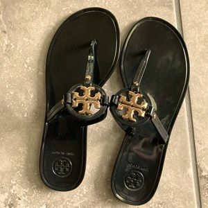 Tory Burch Slippers Size 8 Black